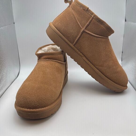 CUSHIONAIRE Women's Hip 2 Genuine SuedeβAnkle Snow Boots SIZE 9.5 CHESTNUT PREOW - Picture 6 of 7